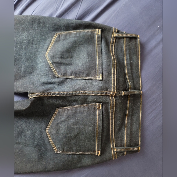 Navy Blue Frame Denim Jeans - Picture 4 of 16